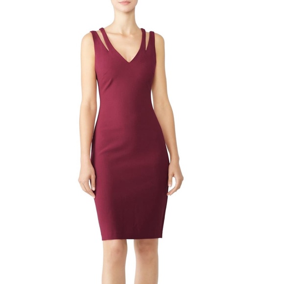 Likely Cruz Sheath dress in burgundy size 0 - Picture 1 of 4
